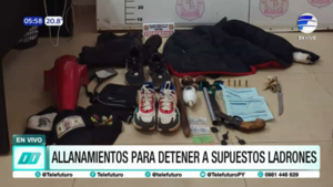 Desarticulan presunta banda criminal tras allanamientos en Villa Elisa y Ñemby