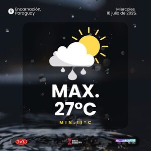METEOROLOGÍA: LLUVIAS Y TORMENTAS RETORNAN A PARAGUAY, SEGUIDAS DE UN DESCENSO TÉRMICO - «TVS DIGITAL»