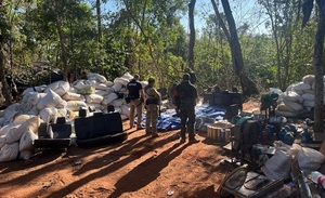SENAD desmantela megaestructura de procesamiento de marihuana en Amambay