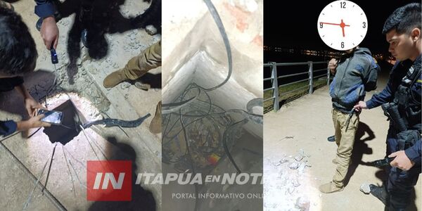SUJETO FUE SORPRENDIDO HURTANDO CABLES EN CAMBYRETÁ