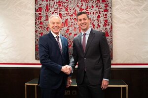 Peña en Londres: se encontró con Tony Blair por el futuro del país