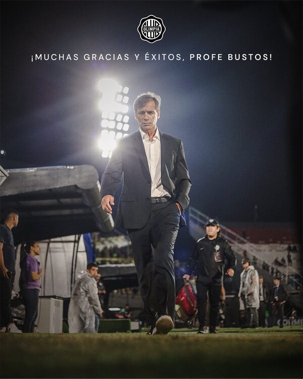 Olimpia oficializó salida de su entrenador Fabian Bustos - .::Agencia IP::.