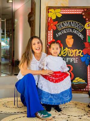 Emma Viedma celebró los tres años de su hija Verona con una “fiesta patronal”  - Gente - ABC Color