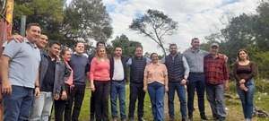 Gracias a gestiones del diputado Remesowski, inician perforación de pozo artesiano en la Escuela Básica Nro. 509 de Santo Domingo