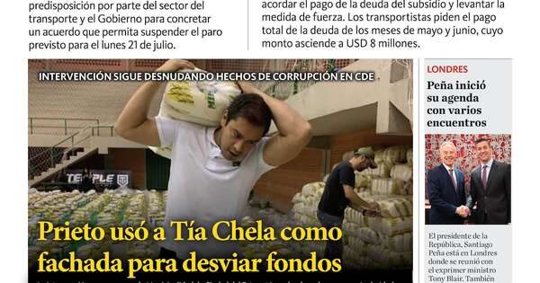 La Nación / LN PM: edición del 16 de julio