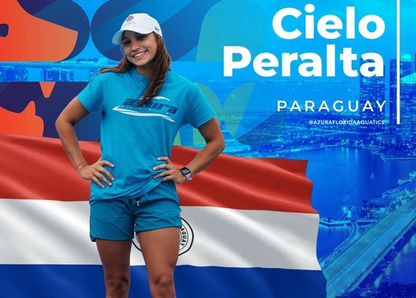 Cielo Peralta es la primera nadadora paraguaya en entrar al ranking mundial
