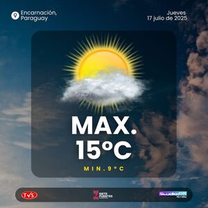 METEOROLOGÍA: DÍA FRÍO Y LLUVIOSO EN PARAGUAY - «TVS DIGITAL»