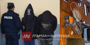 RECUPERAN OBJETOS HURTADOS Y ATRAPAN A DOS SOSPECHOSOS 