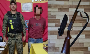 Hombre fue aprehendido en Monte Alto con escopeta y machetillo tras disputa vecinal - OviedoPress