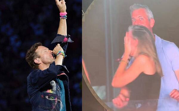 ¡Novaseo! ¡Cámara del estadio expuso infidelidad de un director con su gerente, en show de Coldplay!