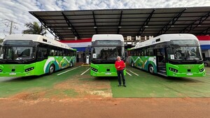 Hernandarias: Empresarios quieren a buses eléctricos lejos de los barrios
