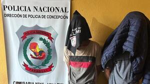 Policía detiene a dos supuestos asaltantes tras una persecución en Vallemí