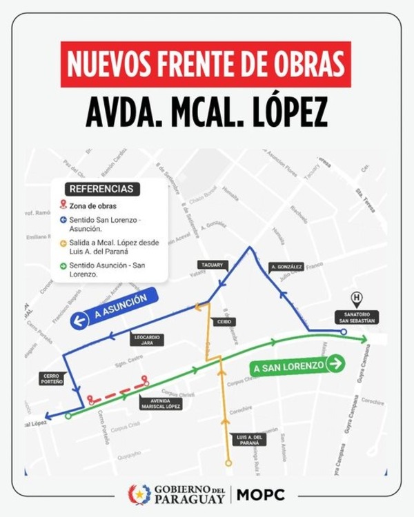 MOPC habilita nuevo frente de obras en Fernando de la Mora - ADN Digital