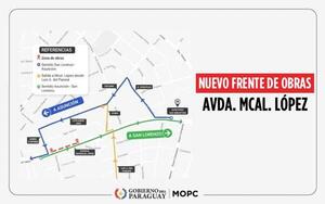 Frente adicional de trabajo en zona de Fernando sobre Mcal. López