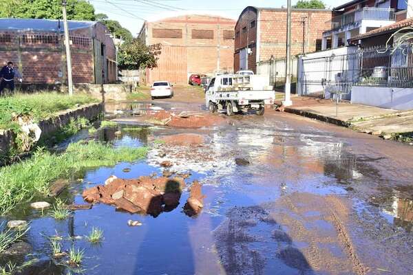 Terminal: así está el barrio donde Nenecho debía hacer un desagüe pluvial con bonos G8 - Nacionales - ABC Color