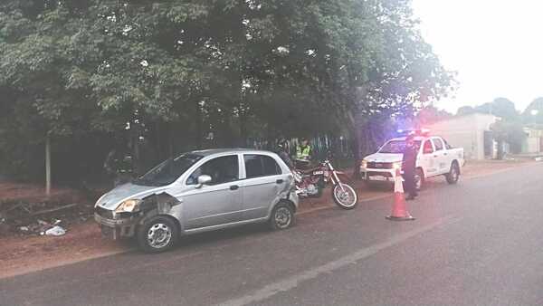 Policía fue baleado por un camarada tras un siniestro vial en Capiatá