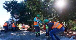La Nación / Inician obra de pavimento en el barrio Juan de Salazar de Limpio