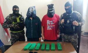 Detenidos con siete panes de marihuana •