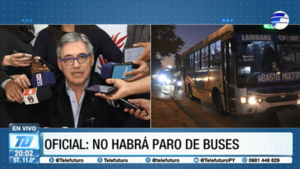 ¡No habrá paro de buses!