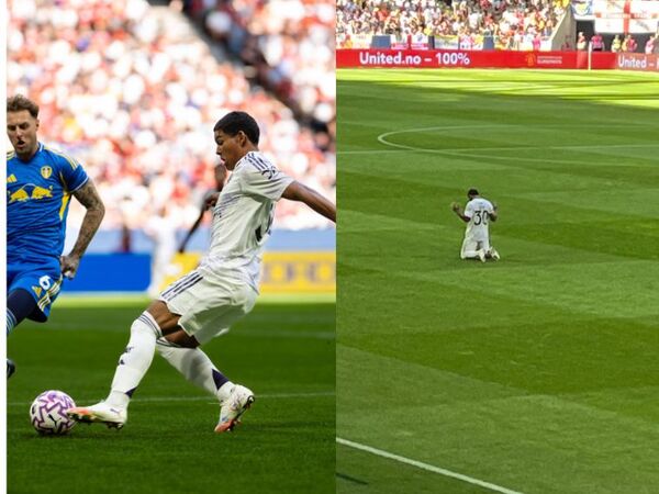 (VIDEO)Debutó en grande: Rezando y dominado balón ingresó Diego León con el United