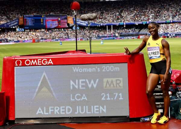 Alfred brilla en Londres y Lyles pierde en su regreso a los 100 metros - Polideportivo - ABC Color