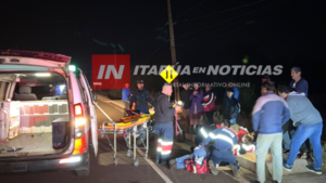 MOTOCICLISTA SUFRIÓ ACCIDENTE CAMINO AL CERESO DE CAMBYRETÁ