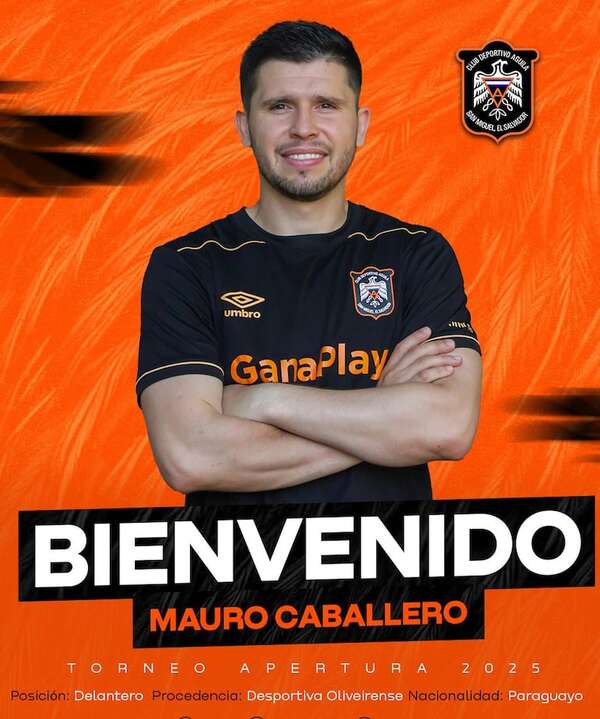 Maurito Caballero, en Águila de El Salvador - Fútbol - ABC Color