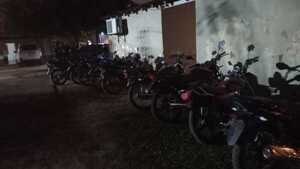 Alto Paraná: Policía incauta 12 motocicletas sin documentos y con escape modificado