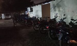 En operativo «anticarreras» incautan 12 motos en Mallorquín