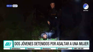 Asalto con cuchillo en Areguá termina con dos detenidos gracias a la acción vecinal y policial
