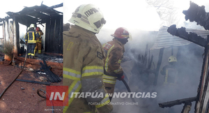 INCENDIO CONSUMIÓ POR COMPLETO VIVIENDA EN EDELIRA 70