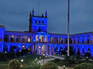 Las instituciones del Estado se iluminan de azul para evitar nuevas víctimas de la trata de personas • PARAGUAY TV
