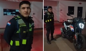 Policía Nacional es utilizada para hacer guardia privada en estación de servicio en Coronel Oviedo - OviedoPress
