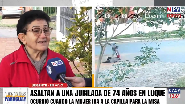 “Imposible vivir con tranquilidad en el país”: Motochorros asaltan a jubilada que iba a la iglesia