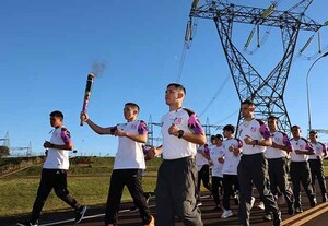 Antorcha de los Juegos Panamericanos ASU2025 recorrió la Central Hidroeléctrica Itaipú | DIARIO PRIMERA PLANA