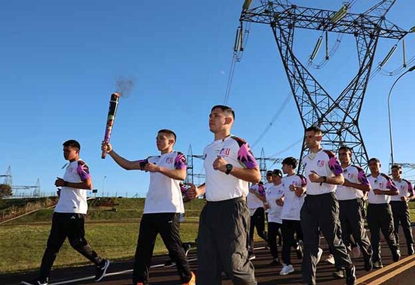Antorcha de los Juegos Panamericanos ASU2025 recorrió la Central Hidroeléctrica Itaipú | DIARIO PRIMERA PLANA