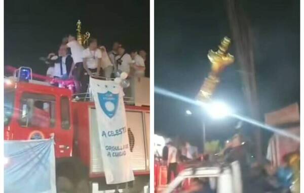 ¡Jeýma! ¡En caravana de campeones, casi se quedaron sin copa!