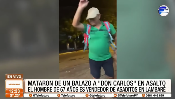 Asesinan a "Don Carlos", vendedor de asaditos en Lambaré