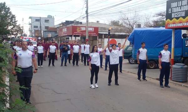 La llama de la juventud y el deporte enciende el entusiasmo en Pilar - Nacionales - ABC Color