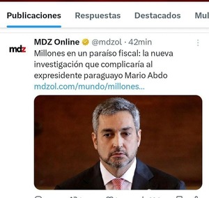 Prensa internacional se hace eco de denuncia en contra de Abdo Benítez - ADN Digital