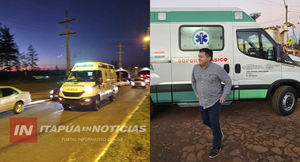 INTENDENTE DE TRINIDAD CELEBRÓ LA LLEGADA DE NUEVA AMBULANCIA A LA CIUDAD