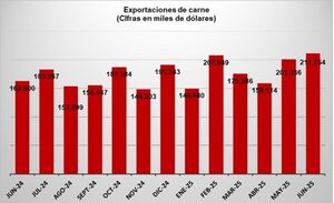 Mientras se debate el precio de la carne las exportaciones aumentan un 35%