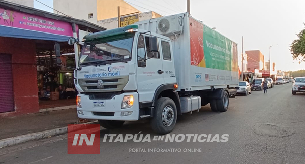 VACUNATORIO MÓVIL SE INSTALA ESTA SEMANA EN EL CIRCUITO COMERCIAL DE ENCARNACIÓN
