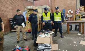 Hallan droga en encomienda proveniente de Miami