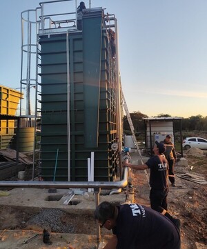 Instalan nueva planta de tratamiento de aguas residuales en Penal de Emboscada - .::Agencia IP::.