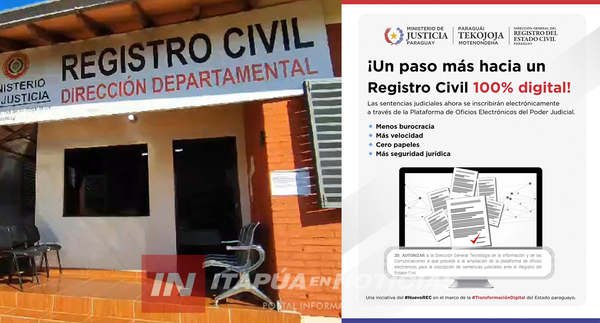 DIGITALIZACIÓN DE SENTENCIAS EN PODER JUDICIAL, MINISTERIO DE JUSTICIA Y REGISTRO CIVIL