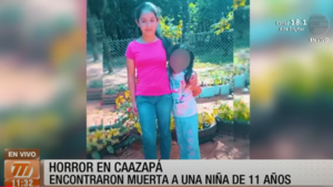 Horror en Caazapá: encontraron muerta a una niña