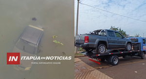 DESCARTARON PRESENCIA DE OTRO CUERPO EN CAMIONETA CAÍDA AL SUB EMBALSE