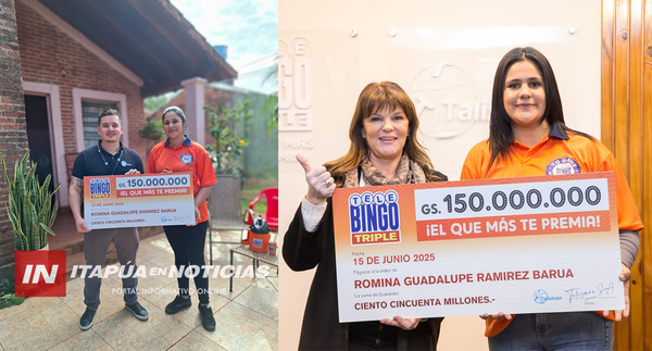ROMINA RAMÍREZ GANA G. 150 MILLONES CON EL TELEBINGO TRIPLE