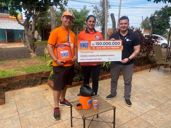 Telebingo Triple premia con 150 millones a una vecina de Arroyo Porã, Cambyretá
